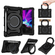 For Lenovo Tab K10 / M10 Plus Armor Contrast Color Silicone + PC Tablet Case(Navy Blue)