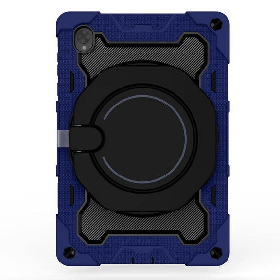 For Lenovo Tab K10 / M10 Plus Armor Contrast Color Silicone + PC Tablet Case(Navy Blue)