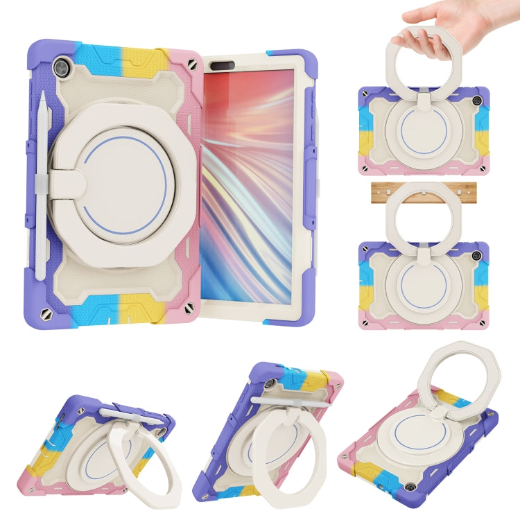 For Lenovo Tab M10 HD Gen 2 X306 Armor Contrast Color Silicone + PC Tablet Case(Colorful Pink) - Lenovo by PMC TechLife | Online Shopping South Africa | PMC TechLife | Buy Now Pay Later Mobicred