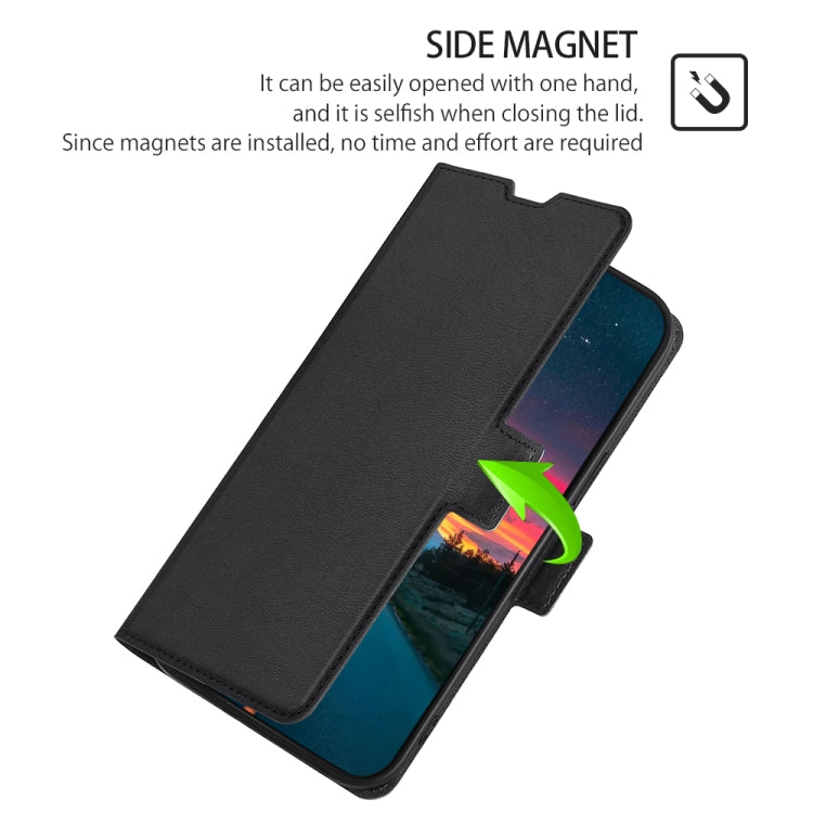 For Doogee Y8 Ultra-thin Voltage Side Buckle PU + TPU Leather Phone Case(Black) - More Brand by PMC TechLife | Online Shopping South Africa | PMC TechLife | Buy Now Pay Later Mobicred