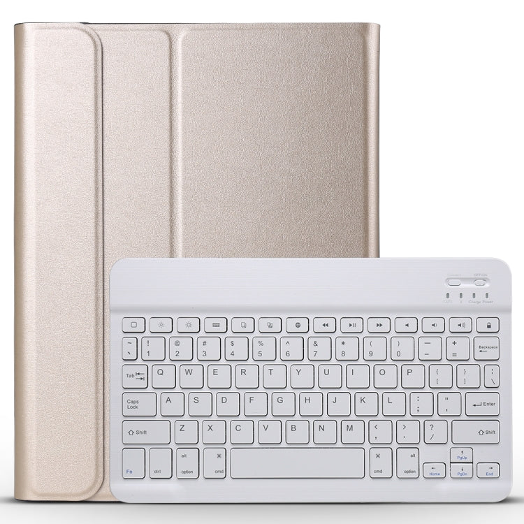 A11 Lambskin Texture Ultra-thin Bluetooth Keyboard Leather Case For iPad Air 2022 / Air 2020 10.9 & Pro 11 inch 2021 / 2020 / 2018(Gold) - Universal by PMC TechLife | Online Shopping South Africa | PMC TechLife