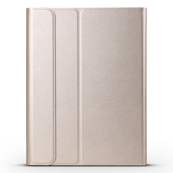 A11 Lambskin Texture Ultra-thin Bluetooth Keyboard Leather Case For iPad Air 2022 / Air 2020 10.9 & Pro 11 inch 2021 / 2020 / 2018(Gold)