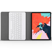 A11 Lambskin Texture Ultra-thin Bluetooth Keyboard Leather Case For iPad Air 2022 / Air 2020 10.9 & Pro 11 inch 2021 / 2020 / 2018(Gold)