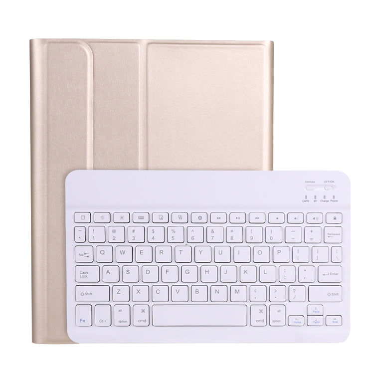 A11B Lambskin Texture Ultra-thin Bluetooth Keyboard Leather Case with Pen Holder For iPad Air 5 2022 / Air 4 2020 10.9 & Pro 11 inch 2021 / 2020 / 2018(Gold) - Universal by PMC TechLife | Online Shopping South Africa | PMC TechLife