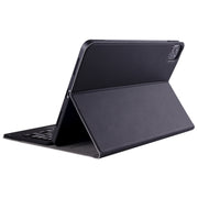 A11B-A Lambskin Texture Ultra-thin Bluetooth Keyboard Leather Case with Pen Holder & Touchpad For iPad Air 5 2022 / Air 4 2020 10.9 & Pro 11 inch 2021 / 2020 / 2018(Black)