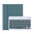 C-098B Candy Color Skin Feel Texture Bluetooth Keyboard Leather Case with Pen Holder For iPad Air 11 2024 / 2025 / Air 4 10.9 2020 / Air 5 10.9 2022 (Dark Green) - free shipping - PMC TechLife - Order now!