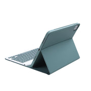 C-098B Candy Color Skin Feel Texture Bluetooth Keyboard Leather Case with Pen Holder For iPad Air 11 2024 / 2025 / Air 4 10.9 2020 / Air 5 10.9 2022 (Dark Green)
