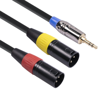 TC194BUXK108YR-30 3.5mm Male to Dual Canon Male Audio Cable, Length: 3m - free shipping - PMC Jewellery - Order now!