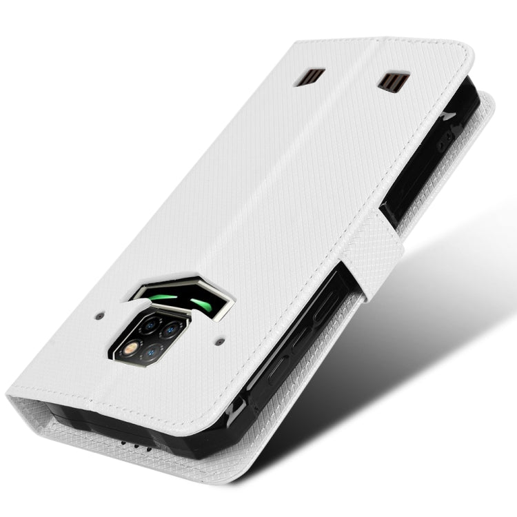 For Doogee S88 Pro / S88 Plus Diamond Texture Leather Phone Case(White) - Doogee Cases by PMC TechLife | Online Shopping South Africa | PMC TechLife | Buy Now Pay Later Mobicred