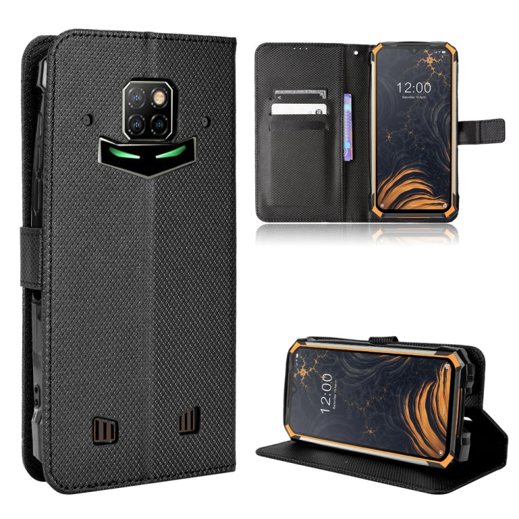 For Doogee S88 Pro / S88 Plus Diamond Texture Leather Phone Case(Black) - Doogee Cases by PMC TechLife | Online Shopping South Africa | PMC TechLife | Buy Now Pay Later Mobicred