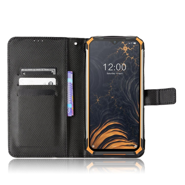For Doogee S88 Pro / S88 Plus Diamond Texture Leather Phone Case(Black) - Doogee Cases by PMC TechLife | Online Shopping South Africa | PMC TechLife | Buy Now Pay Later Mobicred