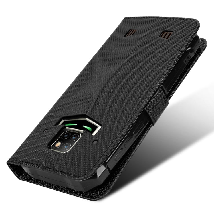 For Doogee S88 Pro / S88 Plus Diamond Texture Leather Phone Case(Black) - Doogee Cases by PMC TechLife | Online Shopping South Africa | PMC TechLife | Buy Now Pay Later Mobicred