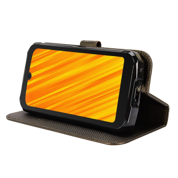 For Doogee S59 / S59 Pro Diamond Texture Leather Phone Case(Brown) - Doogee Cases by PMC TechLife | Online Shopping South Africa | PMC TechLife | Buy Now Pay Later Mobicred