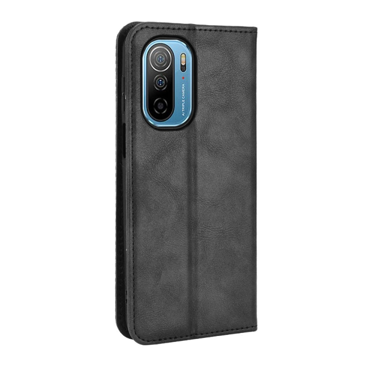 For Ulefone Note 13P Magnetic Buckle Retro Texture Leather Phone Case(Black) - OPPO Cases by PMC Jewellery | Online Shopping South Africa | PMC Jewellery | Buy Now Pay Later Mobicred