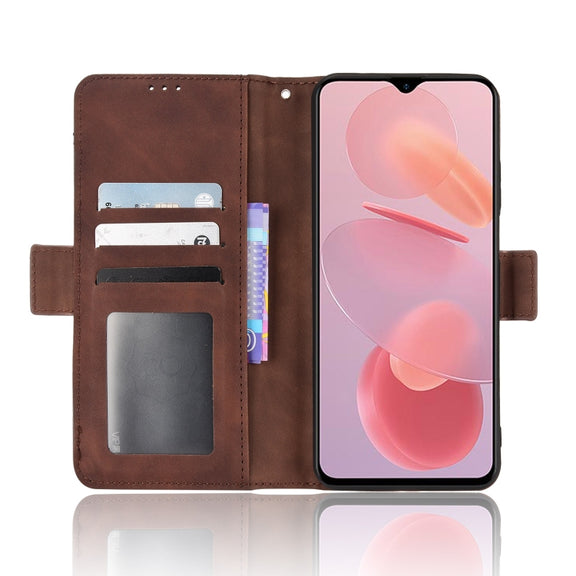 For Ulefone Note 12P Skin Feel Calf Pattern Leather Phone Case(Brown)