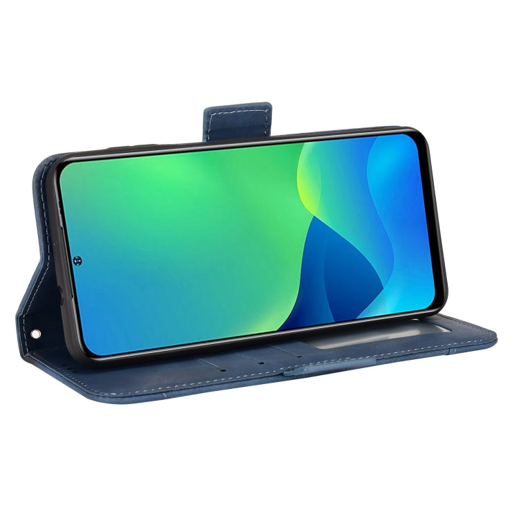 For Ulefone Note 13P Skin Feel Calf Pattern Leather Phone Case(Blue)