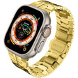 Steel Watch Band For Apple Watch Series 9&8&7 41mm / SE 3&SE 2&6&SE&5&4 40mm / 3&2&1 38mm(Gold) - Watch Bands by PMC TechLife | Online Shopping South Africa | PMC TechLife