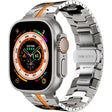 Steel Watch Band For Apple Watch Series 9&8&7 41mm / SE 3&SE 2&6&SE&5&4 40mm / 3&2&1 38mm(Titanium Orange) - Watch Bands by PMC TechLife | Online Shopping South Africa | PMC TechLife