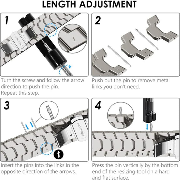 Steel Watch Band For Apple Watch Series 9&8&7 41mm / SE 3&SE 2&6&SE&5&4 40mm / 3&2&1 38mm(Titanium)
