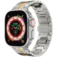 Steel Watch Band For Apple Watch Ultra 49mm&Watch Ultra 2 49mm / Series 9&8&7 45mm / SE 3&SE 2&6&SE&5&4 44mm / 3&2&1 42mm(Silver Rose Gold) - Watch Bands by PMC TechLife | Online Shopping South Africa | PMC TechLife