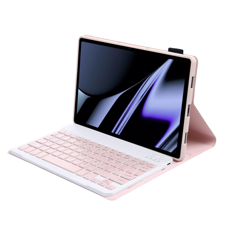 OP11 Lambskin Texture Ultra-thin Bluetooth Keyboard Leather Case For OPPO Pad 11 inch(Pink) - OPPO Keyboard by PMC TechLife | Online Shopping South Africa | PMC TechLife | Buy Now Pay Later Mobicred