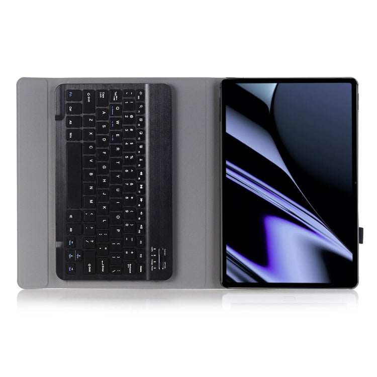OP11 Lambskin Texture Ultra-thin Bluetooth Keyboard Leather Case For OPPO Pad 11 inch(Black)