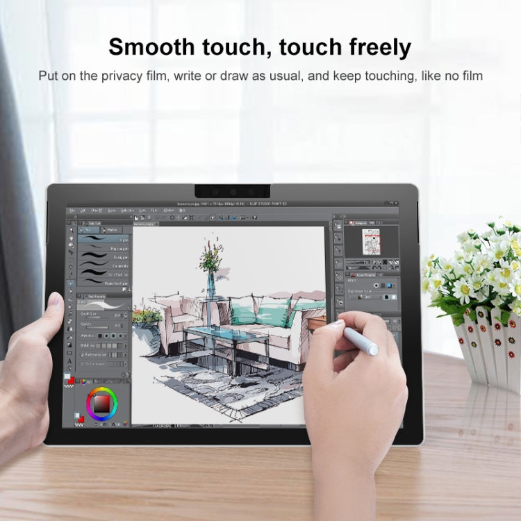 Laptop Frame Glue Anti-peeping Film For MicroSoft Surface Pro 4 / 5 / 6 / 7+