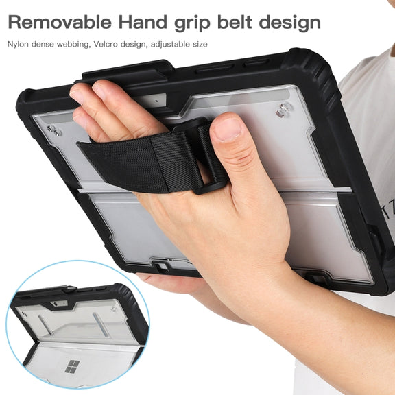 For MicroSoft Surface Pro 4 / 5 / 6 / 7 / 7+ Acrylic Transparent Hand Shoulder Strap Laptop Case