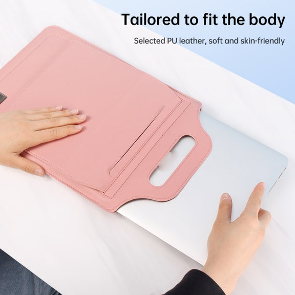 13 inch Multifunctional Mouse Pad Stand Handheld Laptop Bag(Grey)