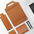 15 inch Multifunctional Mouse Pad Stand Handheld Laptop Bag(Brown) - 15 inch by PMC TechLife | Online Shopping South Africa | PMC TechLife | Buy Now Pay Later Mobicred