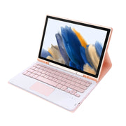 A08B-A Candy Color Bluetooth Keyboard Leather Case with Pen Slot & Touchpad For Samsung Galaxy Tab A8 2021 SM-X205 / SM-X200(Pink)
