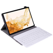 A700 Ultra-thin Bluetooth Keyboard Leather Case For Samsung Galaxy Tab S8 11 inch SM-X700 / SM-X706(Rose Gold)