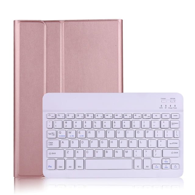 A700 Ultra-thin Bluetooth Keyboard Leather Case For Samsung Galaxy Tab S8 11 inch SM-X700 / SM-X706(Rose Gold)