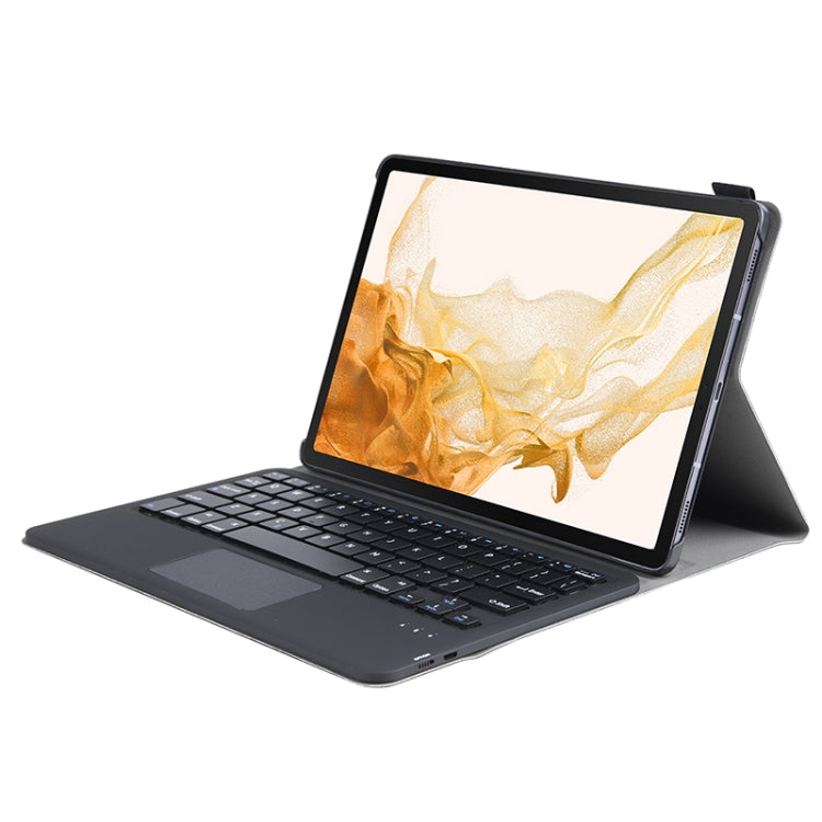 A700-A Ultra-thin Bluetooth Keyboard Leather Case with Touchpad For Samsung Galaxy Tab S8 11 inch SM-X700 / SM-X706(Blue) - Samsung Keyboard by PMC TechLife | Online Shopping South Africa | PMC TechLife