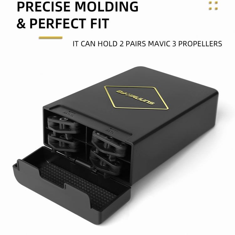 Sunnylife M3-SN376 2 Pairs Propeller Blade + Storage Box for DJI Mavic 3(Orange) - DIY Propeller by Sunnylife | Online Shopping South Africa | PMC TechLife | Buy Now Pay Later Mobicred