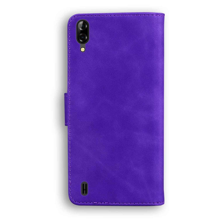 For Blackview A60 Skin Feel Pure Color Flip Leather Phone Case(Purple) - More Brand by PMC TechLife | Online Shopping South Africa | PMC TechLife | Buy Now Pay Later Mobicred