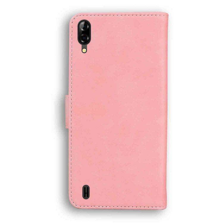 For Blackview A60 Skin Feel Pure Color Flip Leather Phone Case(Pink) - More Brand by PMC TechLife | Online Shopping South Africa | PMC TechLife | Buy Now Pay Later Mobicred