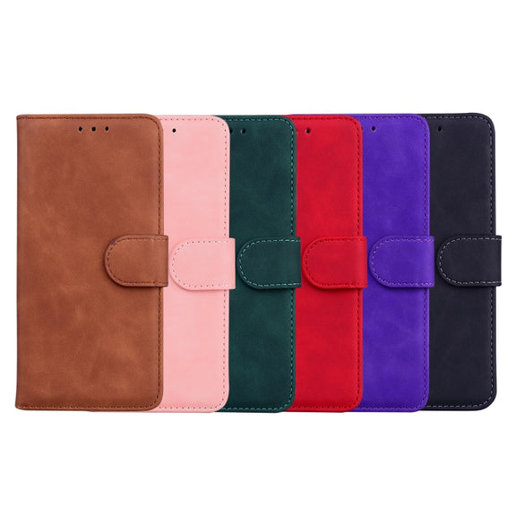 For Blackview A60 Skin Feel Pure Color Flip Leather Phone Case(Black)