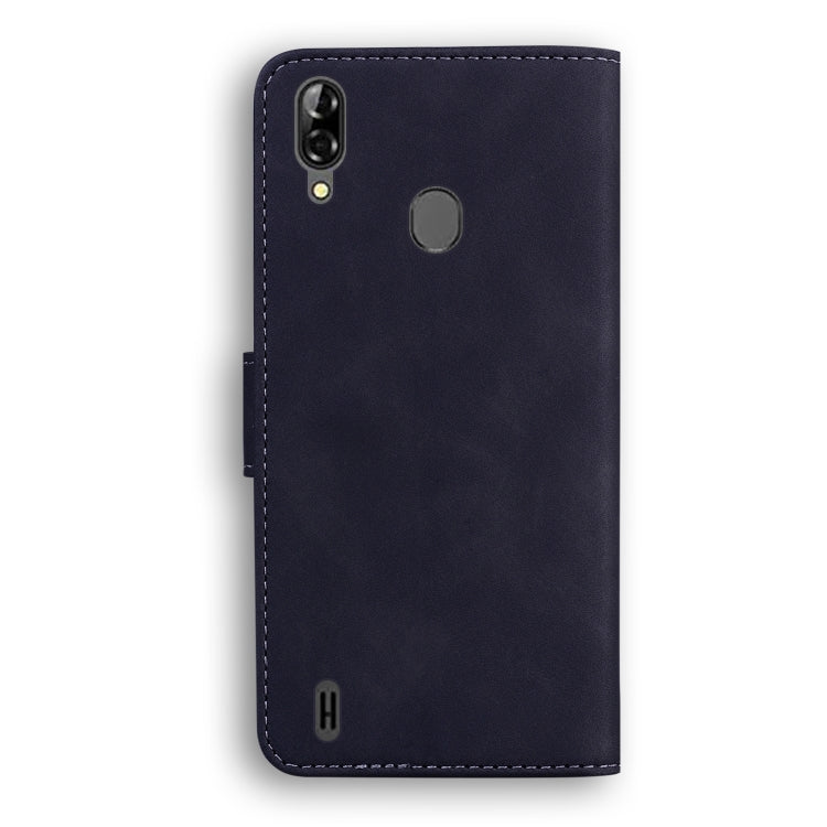 For Blackview A60 Pro Skin Feel Pure Color Flip Leather Phone Case(Black) - More Brand by PMC TechLife | Online Shopping South Africa | PMC TechLife