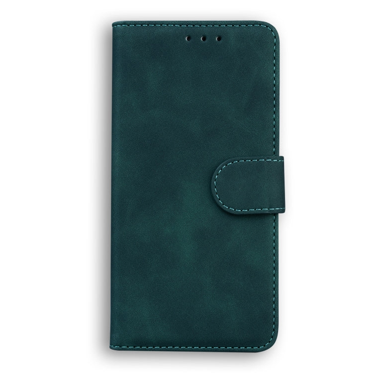 For Blackview A60 Pro Skin Feel Pure Color Flip Leather Phone Case(Green) - More Brand by PMC TechLife | Online Shopping South Africa | PMC TechLife | Buy Now Pay Later Mobicred
