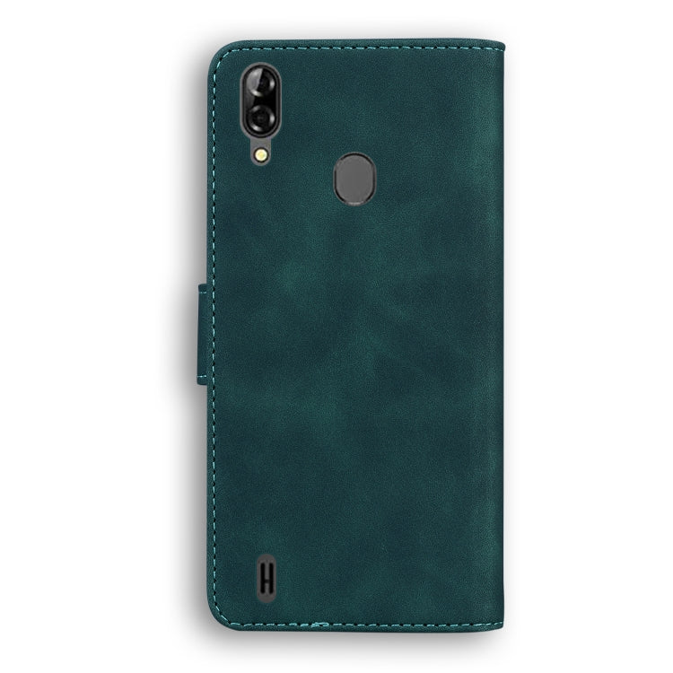 For Blackview A60 Pro Skin Feel Pure Color Flip Leather Phone Case(Green) - More Brand by PMC TechLife | Online Shopping South Africa | PMC TechLife | Buy Now Pay Later Mobicred