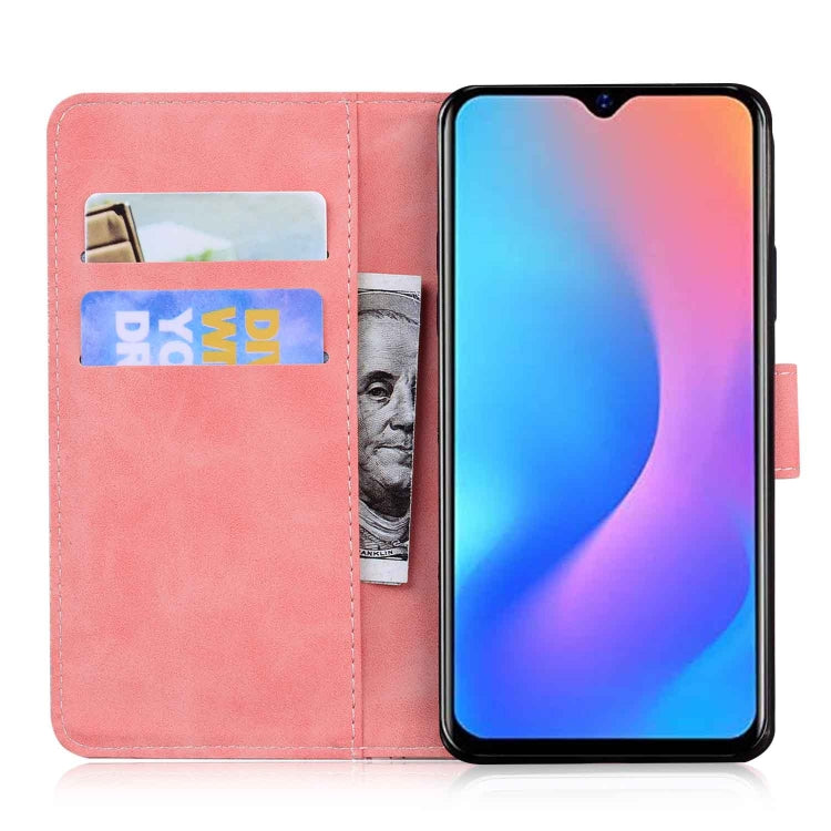 For Blackview A60 Pro Skin Feel Pure Color Flip Leather Phone Case(Pink) - More Brand by PMC TechLife | Online Shopping South Africa | PMC TechLife | Buy Now Pay Later Mobicred