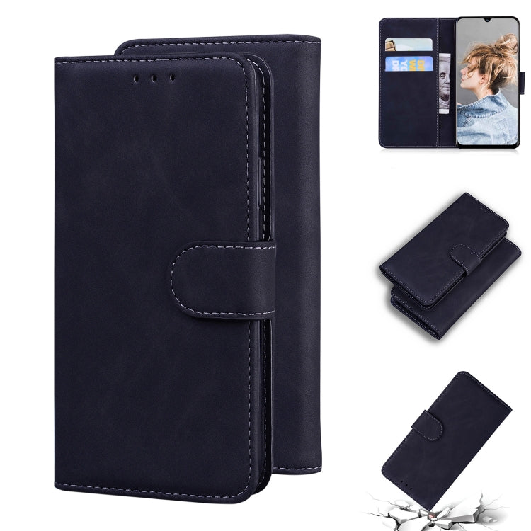 For Blackview A80 Skin Feel Pure Color Flip Leather Phone Case(Black) - More Brand by PMC TechLife | Online Shopping South Africa | PMC TechLife