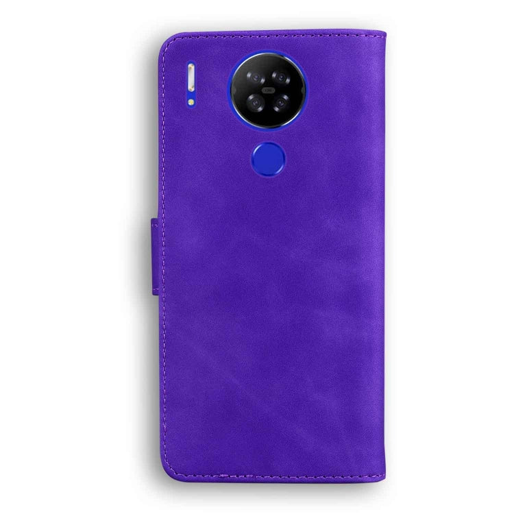 For Blackview A80 Skin Feel Pure Color Flip Leather Phone Case(Purple) - More Brand by PMC TechLife | Online Shopping South Africa | PMC TechLife | Buy Now Pay Later Mobicred