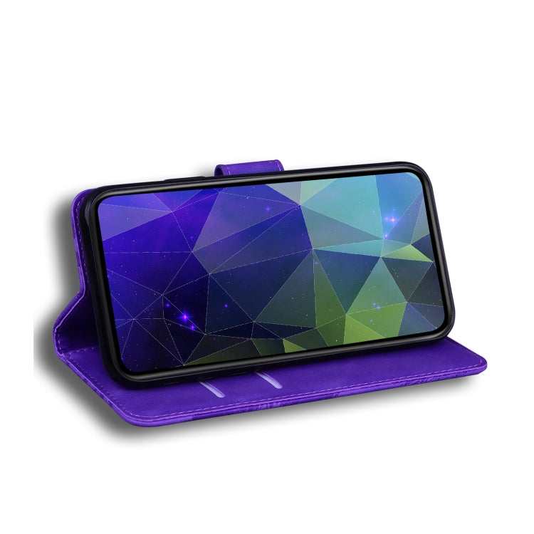 For Blackview A80 Skin Feel Pure Color Flip Leather Phone Case(Purple) - More Brand by PMC TechLife | Online Shopping South Africa | PMC TechLife | Buy Now Pay Later Mobicred