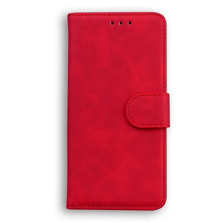 For Blackview A80 Pro Skin Feel Pure Color Flip Leather Phone Case(Red) - More Brand by PMC TechLife | Online Shopping South Africa | PMC TechLife | Buy Now Pay Later Mobicred