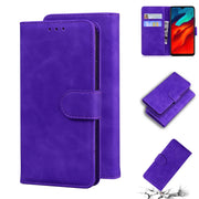 For Blackview A80 Pro Skin Feel Pure Color Flip Leather Phone Case(Purple)