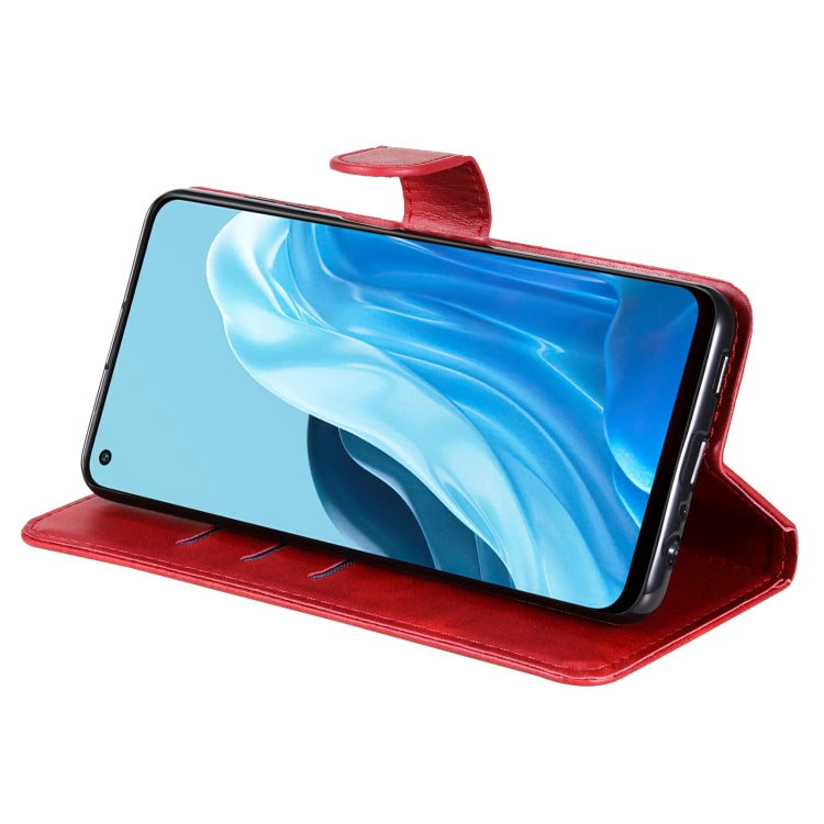 For OPPO Reno7 5G / Find X5 Lite International Version Fashion Calf Texture Zipper Horizontal Flip Leather Case(Red) - OPPO Cases by PMC TechLife | Online Shopping South Africa | PMC TechLife | Buy Now Pay Later Mobicred