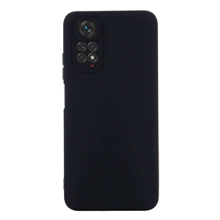 For Xiaomi Redmi Note 11 Pro 4G / 5G Pure Color Liquid Silicone Shockproof Phone Case(Black) - Xiaomi Cases by PMC TechLife | Online Shopping South Africa | PMC TechLife