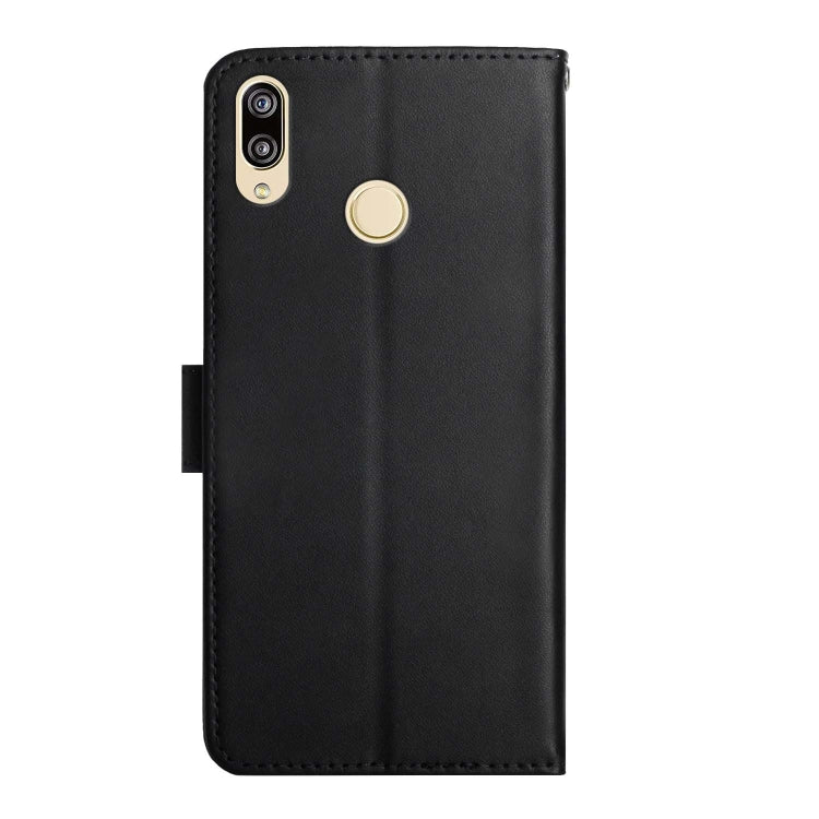 For Huawei P20 Lite Genuine Leather Fingerprint-proof Horizontal Flip Phone Case(Black) - Huawei Cases by PMC TechLife | Online Shopping South Africa | PMC TechLife | Buy Now Pay Later Mobicred